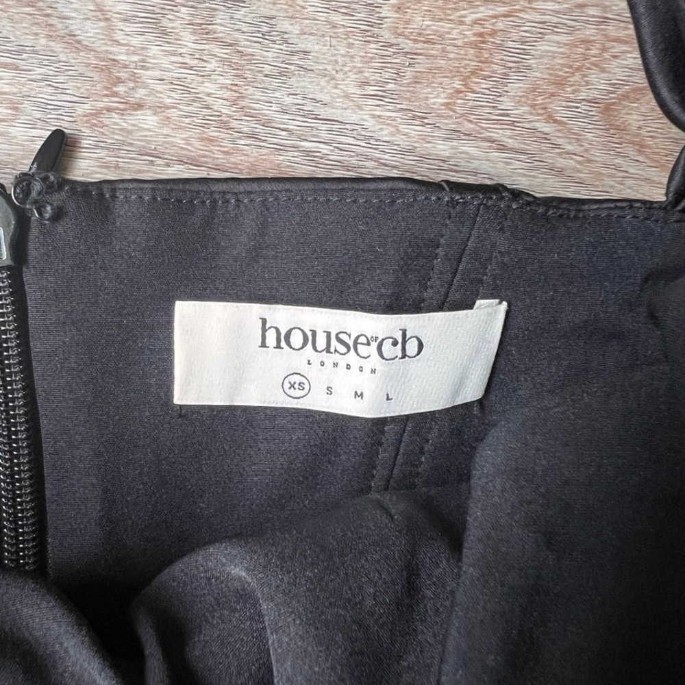 House Of CB Freyja Black Gathered Corset Dress Size XS - Picture 5 of 7